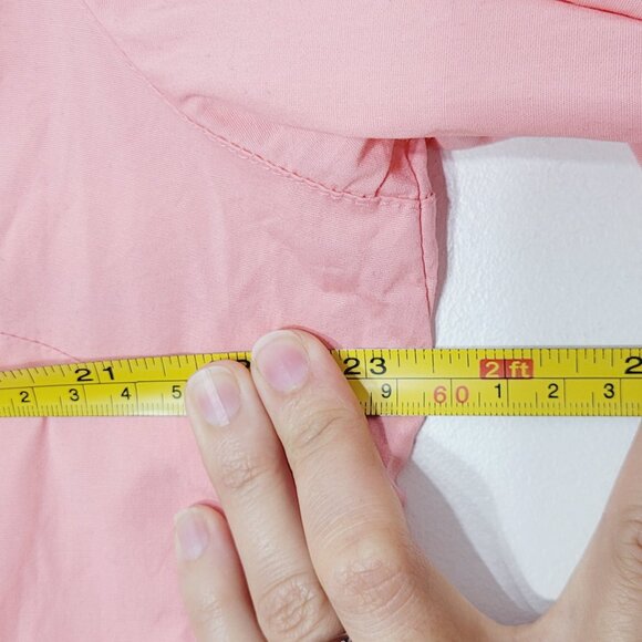 Moffi International Vintag Pink Cotton Blend Embroidered Button-Up Shirt Size XL - Picture 8 of 9